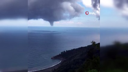 Bartın açıklarında çıkan hortum korkuttu