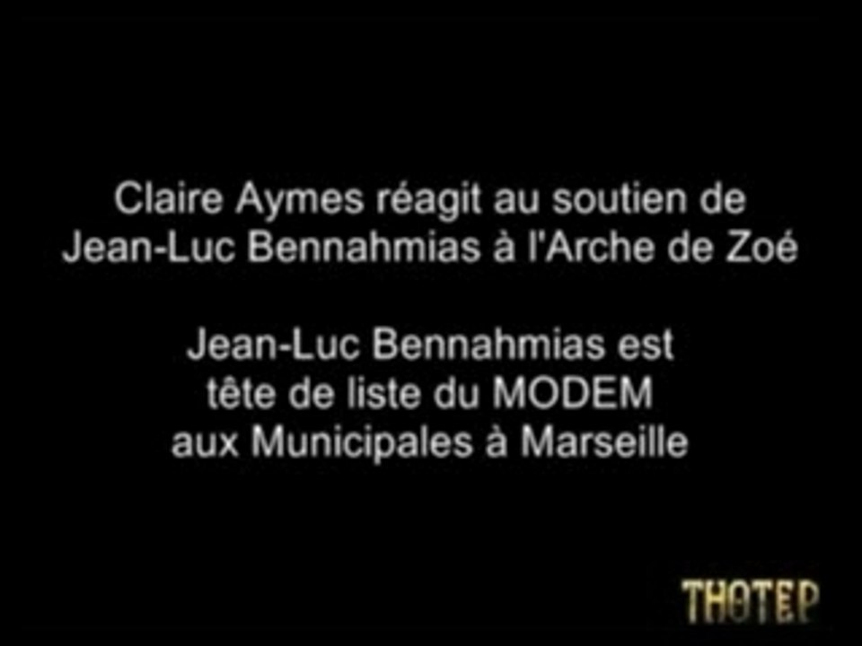 Claire Aymes dénonce  Jean-Luc Bennahmias