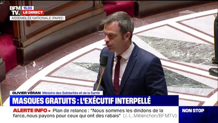 Masques: Olivier Véran annonce la relance de la distribution gratuite "à destination du public précaire"
