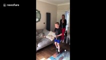 UK boy has sweet reaction to puppy surprise