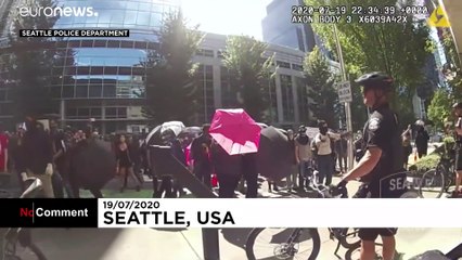 USA: 12 rendőr sérült meg a múlt vasárnapi tüntetésben Seattle-ben