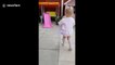 Little 2-year-old girl hilariously calls a spider on her slide an 'a***hole'