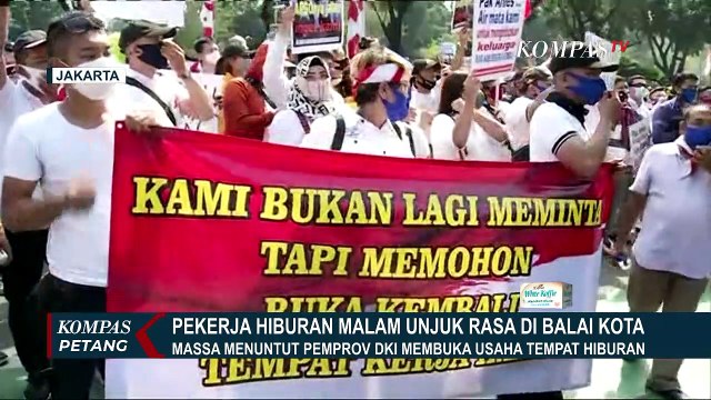 Pekerja Hiburan Malam Demo di Balai Kota Jakarta, Tuntut Usaha Dibuka Lagi