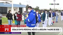 Primera Edición: Envían personal médico a Arequipa para luchar contra el Covid-19