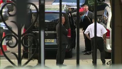 Amber Heard and Johnny Depp depart court