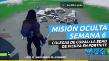 Misión secreta Fortnite temporada 3 - Colegas de Coral: la edad de piedra (localización)
