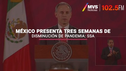 México presenta tres semanas de disminución de pandemia: SSa
