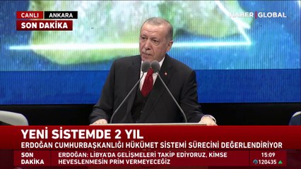 Yeni sistemde 2 yıl... Cumhurbaşkanı Erdoğan değerlendirdi