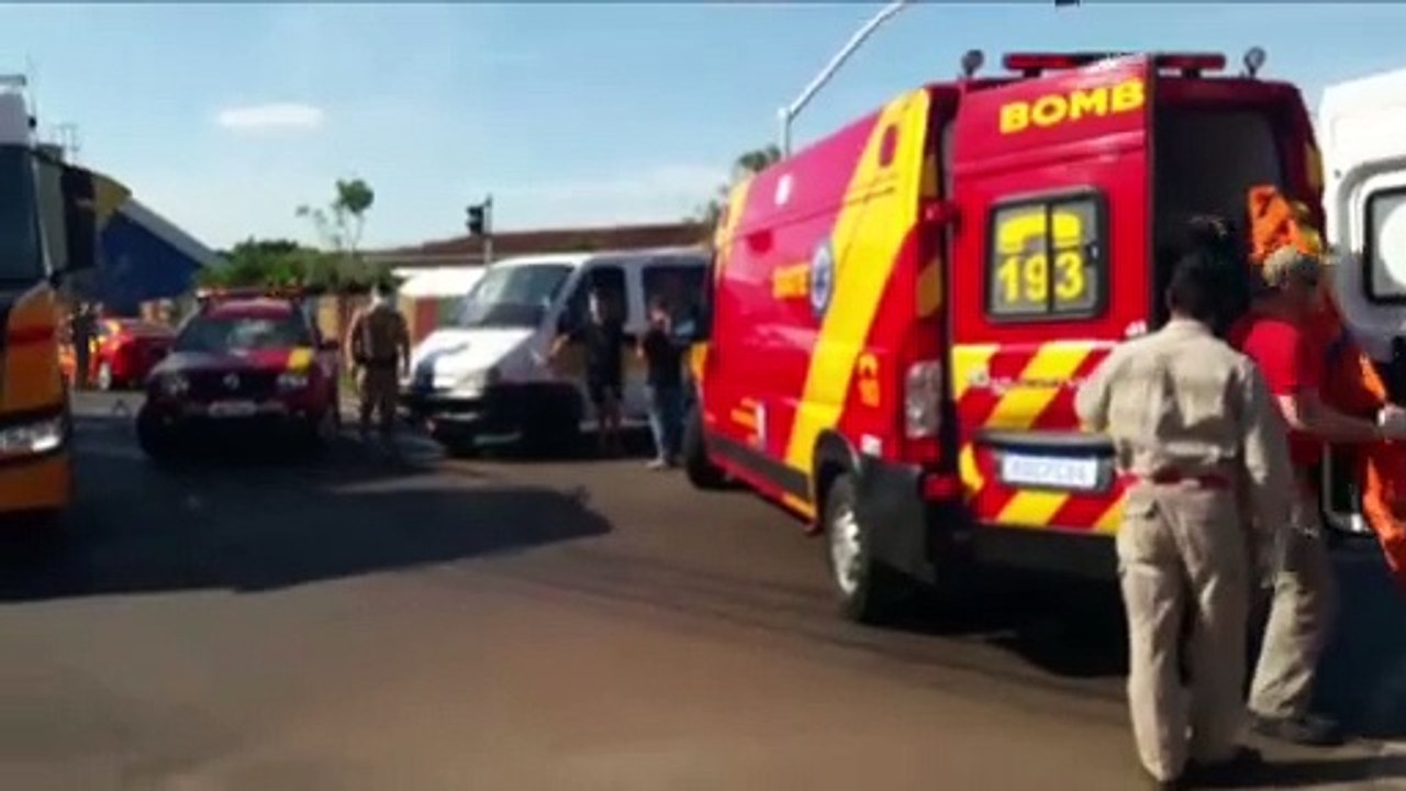 Motociclista fica ferido em acidente na Rua Jorge Lacerda