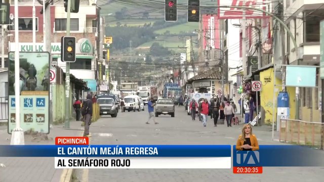 El cantón Mejía volvió a semáforo rojo