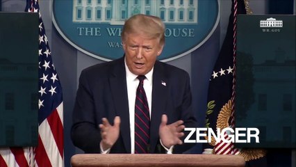 President Trump talks about wearing a mask