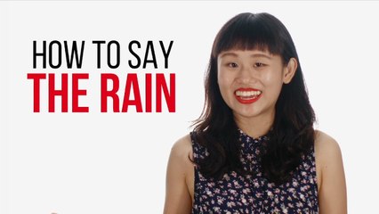 How to Say "The Rain" in Chinese | How To Say Series | ChinesePod
