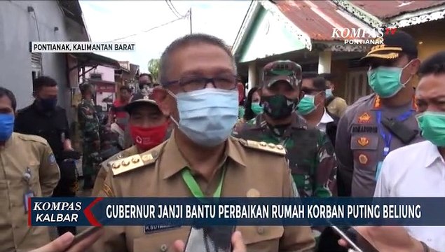 Tinjau Warga Terdampak Angin Puting Beliung, Pemprov Janjikan Perbaikan Rumah