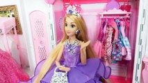 Snow White Rapunzel Princess doll Room Morning Routine الأميرة دمية غرفة نوم Princesa Boneca Quarto
