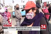 Santa Anita: usuarios protestan por cobros excesivos en sus recibos de luz