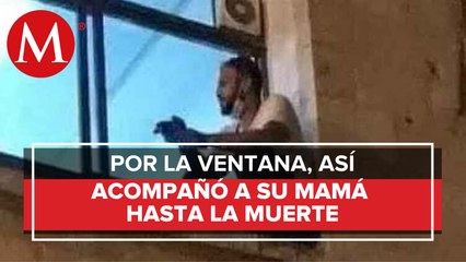 Palestino sube a la ventana de un hospital para ver morir a su madre por covid-19