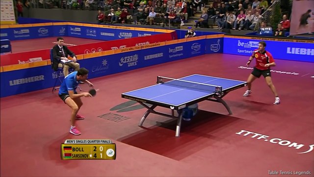Timo Boll vs Vladimir Samsonov 2016 German Open MS QF
