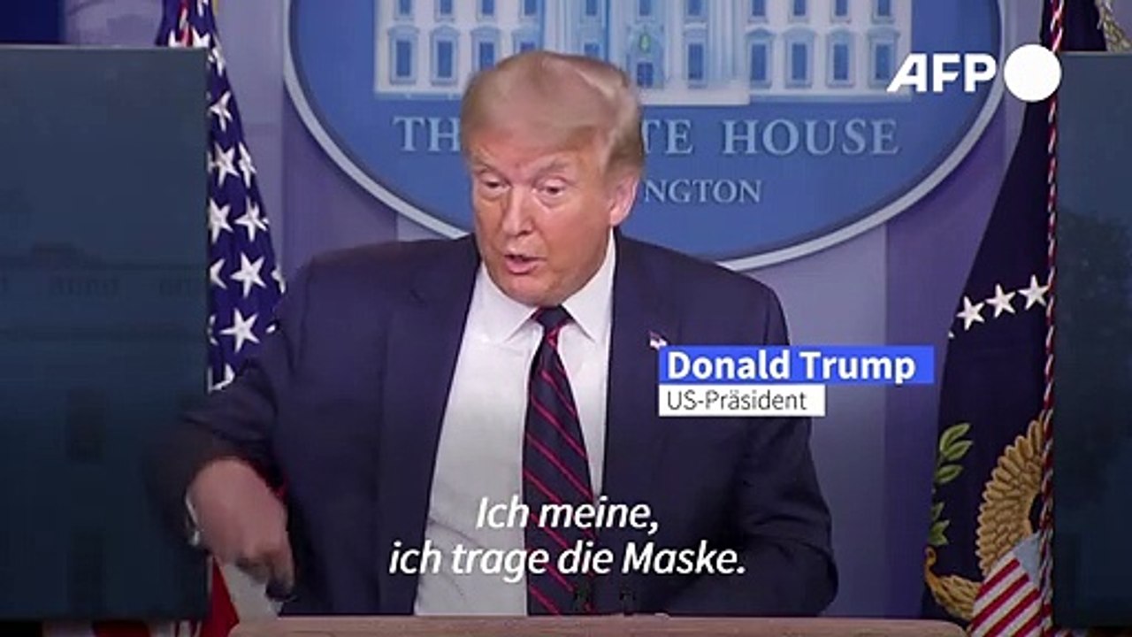 Corona-Kehrtwende: Trump ruft zum Tragen von Masken auf