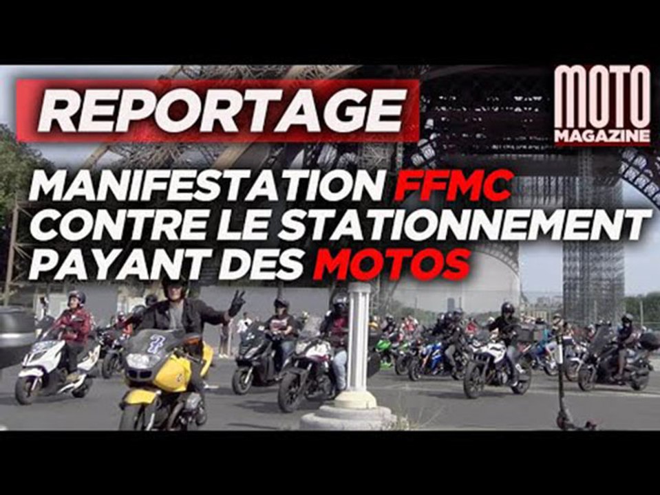 Manif FFMC CONTRE LE STATIONNEMENT PAYANT DES MOTOS