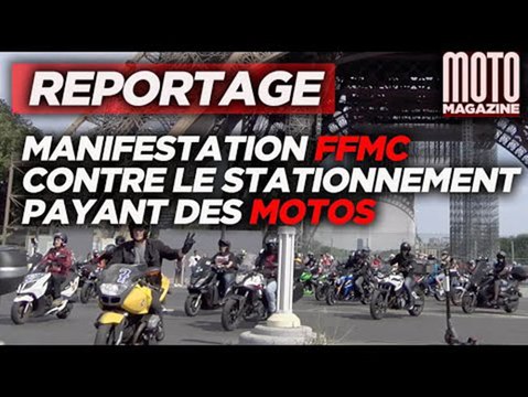 Manif FFMC CONTRE LE STATIONNEMENT PAYANT DES MOTOS