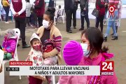 Independencia: vacuna móvil llega a las zonas más alejadas para inmunizar a niños y adultos mayores