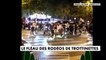 Depuis plusieurs jours, les Champs-Elysées à Paris sont envahis par les rodéos à trottinettes électriques sous gaz hilarant - VIDEO