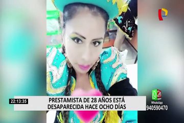 Familiares denuncian que prestamista está desaparecida hace 8 días