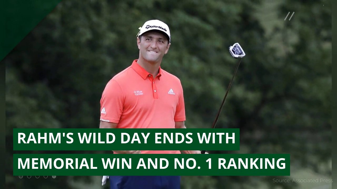 Rahm's wild day ends with Memorial win and No. 1 ranking, and other top stories from July 22, 2020.