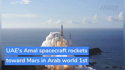 UAE's Amal spacecraft rockets toward Mars in Arab world 1st, and other top stories from July 22, 2020.