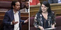 Macarena Olona (VOX) destroza a Pablo Iglesias: «Está en una ciénaga hedionda, a las puertas de una imputación»