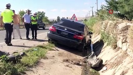 Sinop Valisi Karaömeroğlu trafik kazası geçirdi