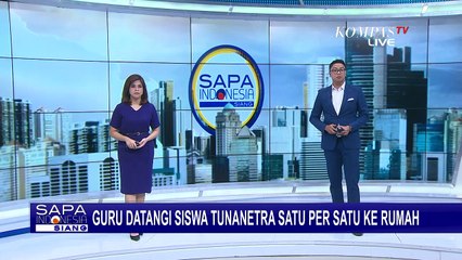 Terhambat Belajar Daring, Guru Tunanetra Datangi Siswa ke Rumah Satu Per Satu