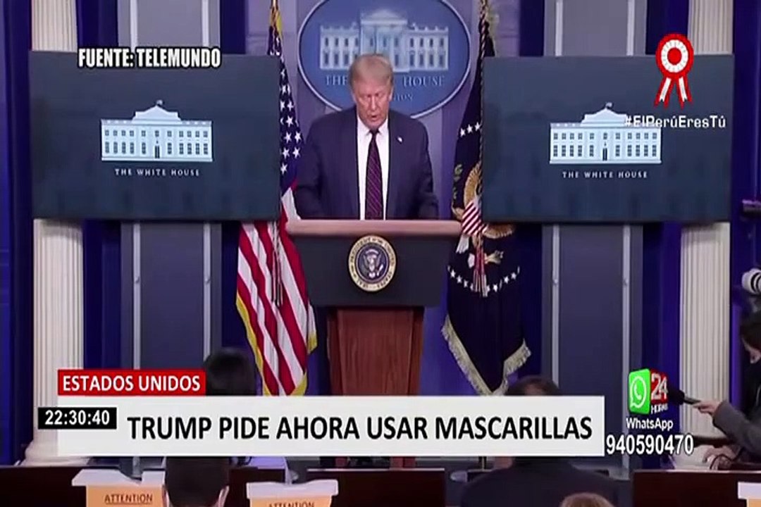 Donald Trump reconoce que crisis del coronavirus podría emporar y pide usar mascarillas