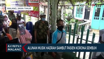 Video herunterladen: Pasien Corona Sembuh di Malang Disambut Warga dan Alunan Musik Hadrah