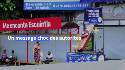 Au Guatemala, une ville met des cercueils dans les rues pour alerter sur le virus