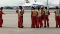 - Çin’deki Havalimanı’nda Etiyopya uçağı alev alev yandı