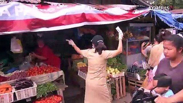 Ini Cara Petugas Puskesmas di Medan Rayu Pedagang Pasar Ikut Rapid Test