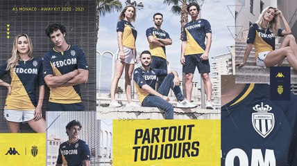 L’AS Monaco et Kappa dévoilent le maillot extérieur 2020-2021