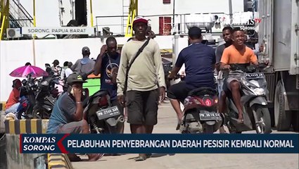 Pelabuhan Penyebrangan Daerah Pesisir Kembali Normal