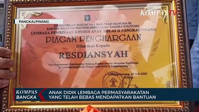 Anak Didik Lembaga Pemasyarakatan yang Telah Bebas Mendapatkan Bantuan