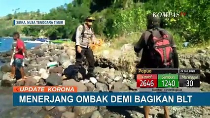 Download Video: Terjang Ombak Demi Bagikan Bantuan Langsung Tunai Untuk Korban Pandemi Corona