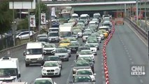Bakım nedeniyle trafik akışı tek şeritten sağlanıyor | Video