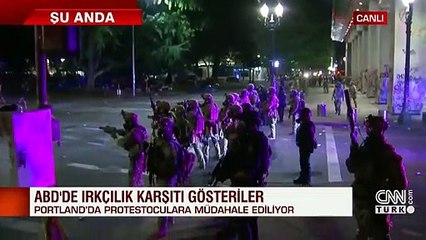 ABD'nin Portland kenti karıştı: Polis göstericilere müdahale ediyor