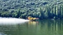 Terni - In fiamme bosco Otricoli, in azione canadair (22.07.20)