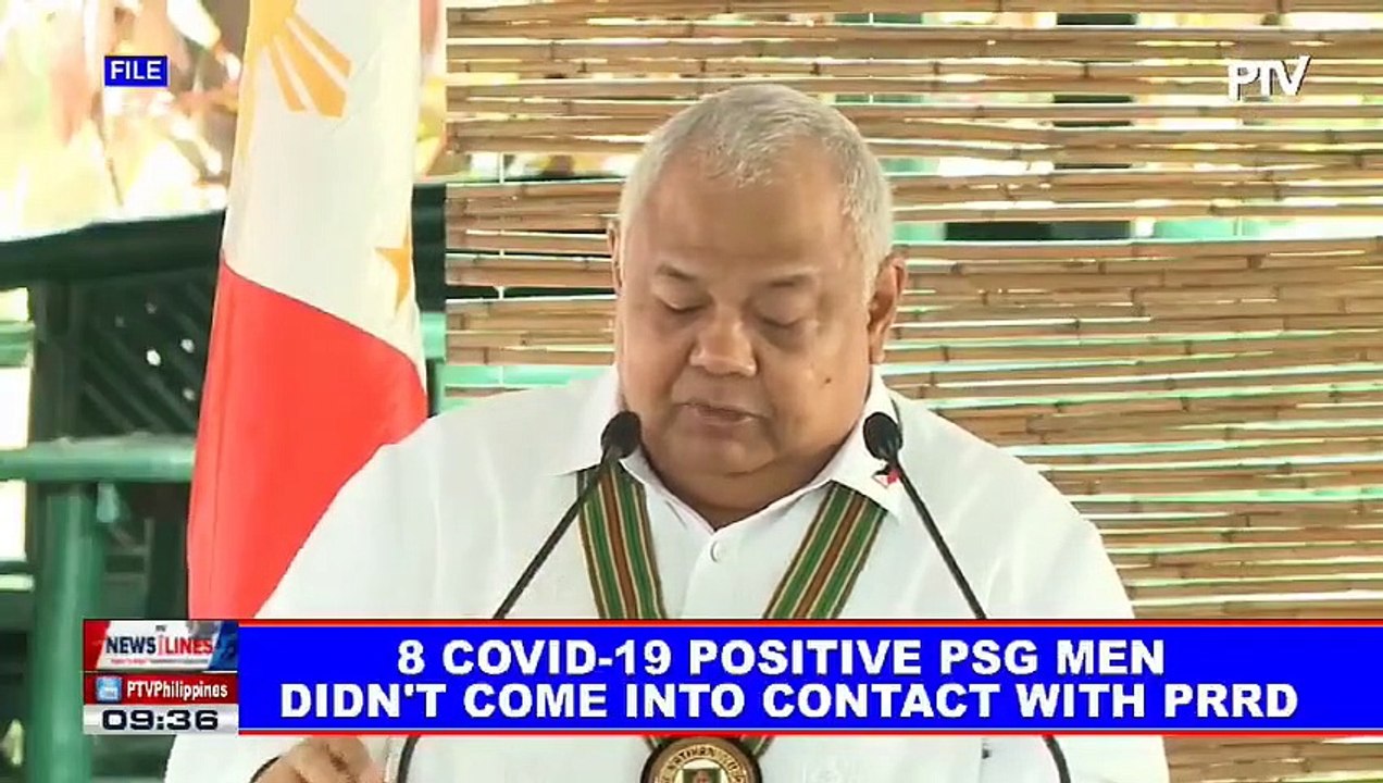 8 CoVID-19 positive PSG men didn't come into contact with PRRD