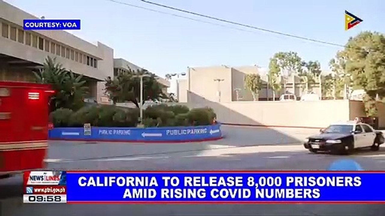 GLOBAL NEWS: California to release 8,000 prisoners amid rising CoVID numbers