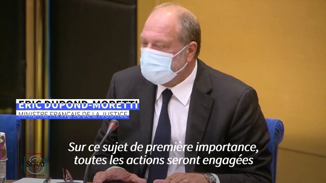 Violences conjugales: Dupond-Moretti promet un meilleur accueil dans les commissariats