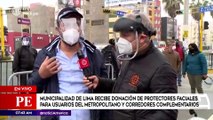 Municipalidad de Lima recibe donación para usuarios del Metropolitano | Primera Edición (HOY)