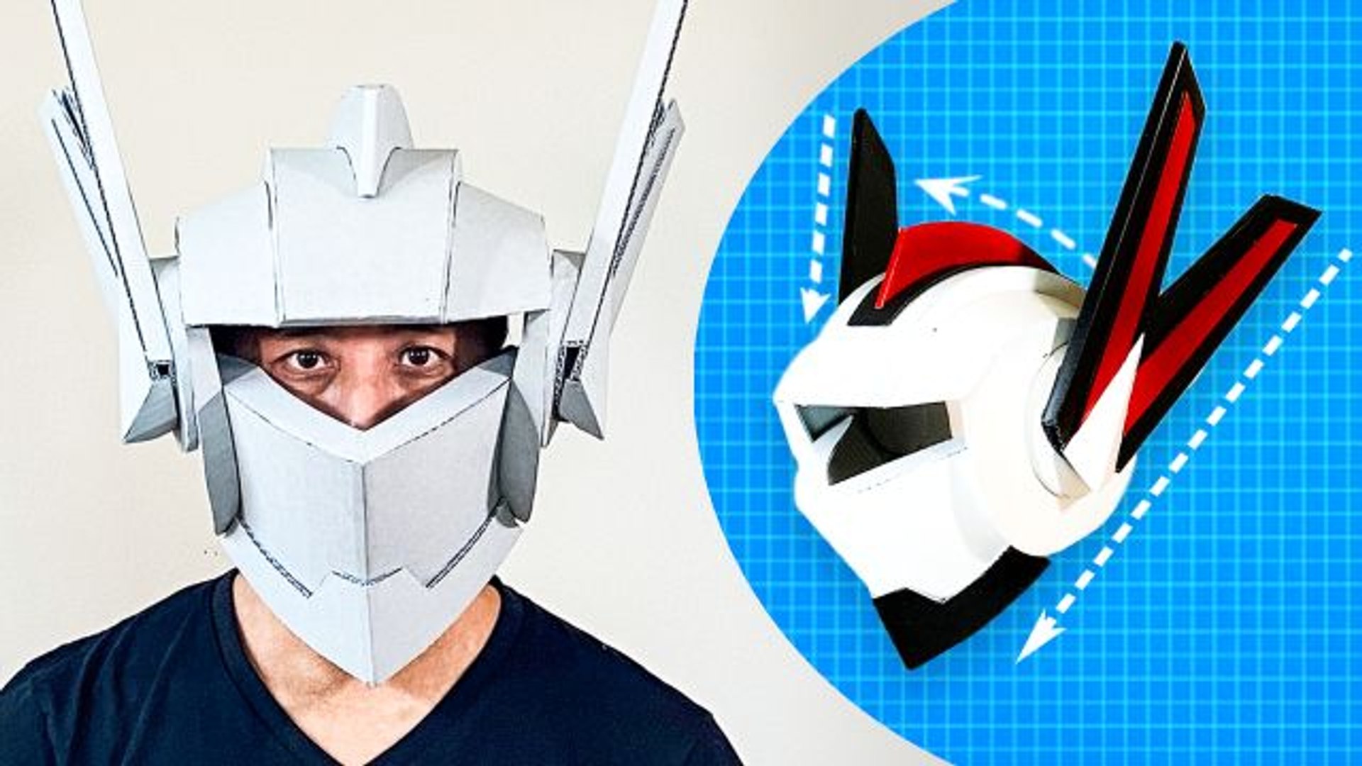 How To Build A Cardboard Robot Helmet Video Dailymotion