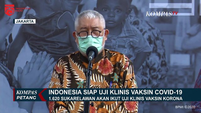 1.620 Sukarelawan akan Ikut Uji Klinis Vaksin Corona